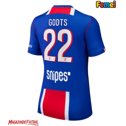 Paris Saint-Germain Mika Godts #22 Tricou Fotbal Replică 2026-27 Femei Acasa Paris Saint-Germain Mika Godts #22 Tricou Fotbal Replică 2026-27 Femei Acasa